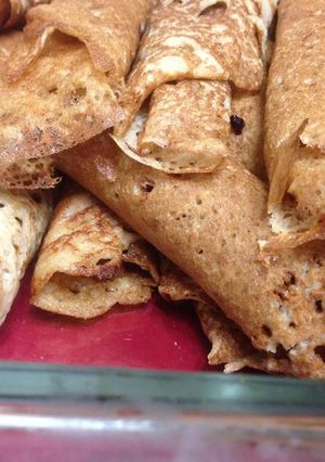 A picture of My Hungarian Aquafaba Crepes / Palacsinta.