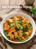 Tahu Tauco Kacang Panjang (pakai santan)