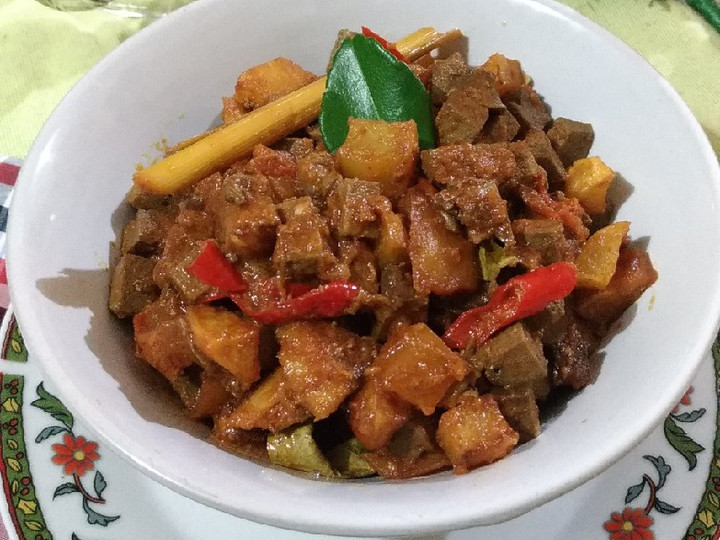 Bagaimana Membuat 251. Sambal Goreng Kentang Ati Sapi, Sempurna