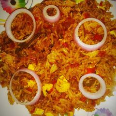 A picture of Chilli fried rice.