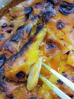 صورة لوصفة دبابيس بالصوص الابيض والبطاطس🍗🍗🍗