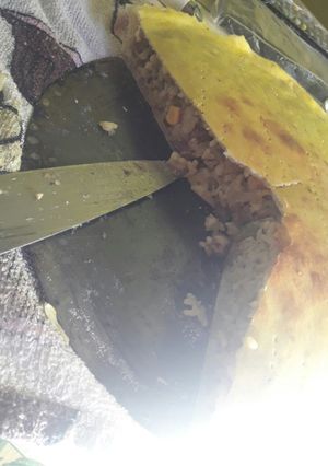 Una foto de Tarta de arroz y carne molida 😍riquísima