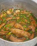 Lườn cá hồi kho cay