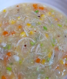 súp nước luộc gà