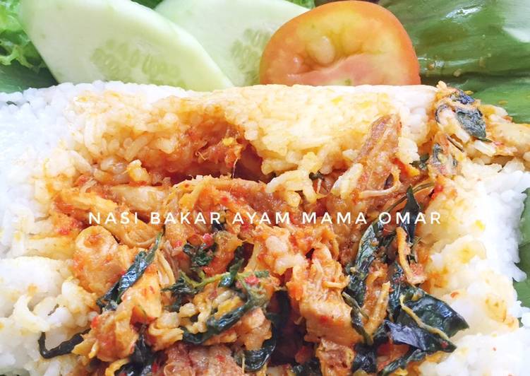 Nasi bakar ayam pedas