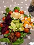 Ensalada dulce de espinacas