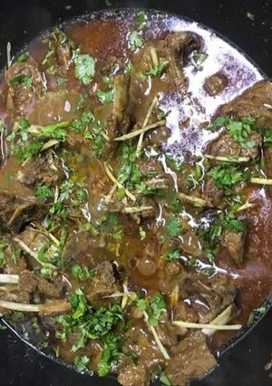 A picture of Mutton Karahi.