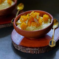 A picture of Mango Shrikhand.