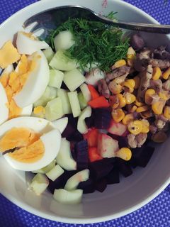 Hình của món Salad nga eatclean.
