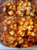 Guiso de porotos y hongos shiitake. #másconmenos
