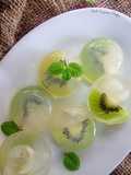 Agar-agar Buah (Kiwi & Longan)