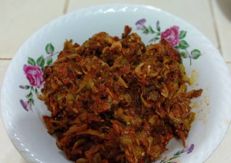 Bumbu mengolah Sambel Pare Ebi "dapoer Mami Indah" Anti Gagal