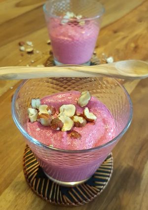 Une photo de Verrine betterave et noisettes