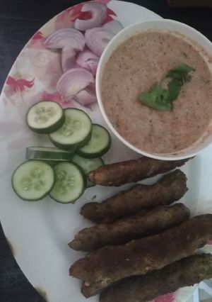 A picture of Seekh kabab.