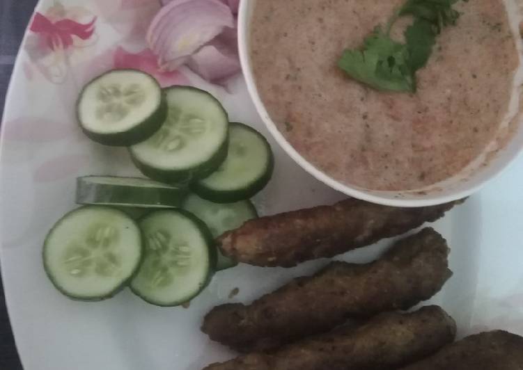 Recipe of Homemade Seekh kabab