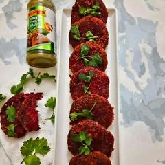 Beetroot cutlets A picture of Beetroot cutlets.