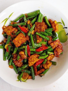 Foto resep Tumis tempe kacang panjang