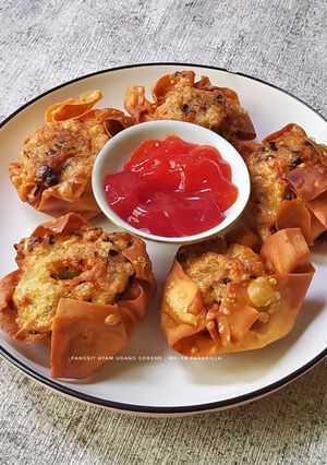 Foto resep Pangsit Ayam Udang Goreng