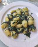 Ñoquis con espinacas