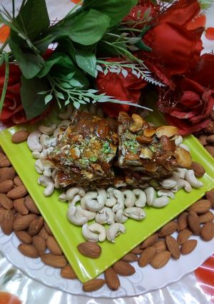 A picture of Dryfruits chikki.
