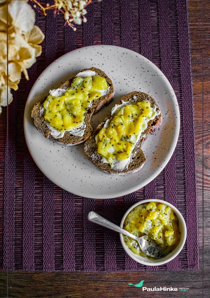 Una foto de Compota de kiwi 🥝 Receta de aprovechamiento 🌍