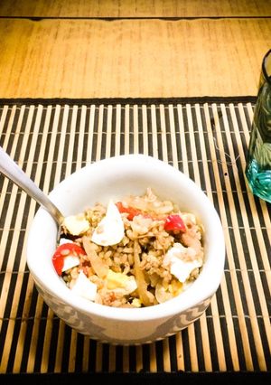 Una foto de Arroz con atún