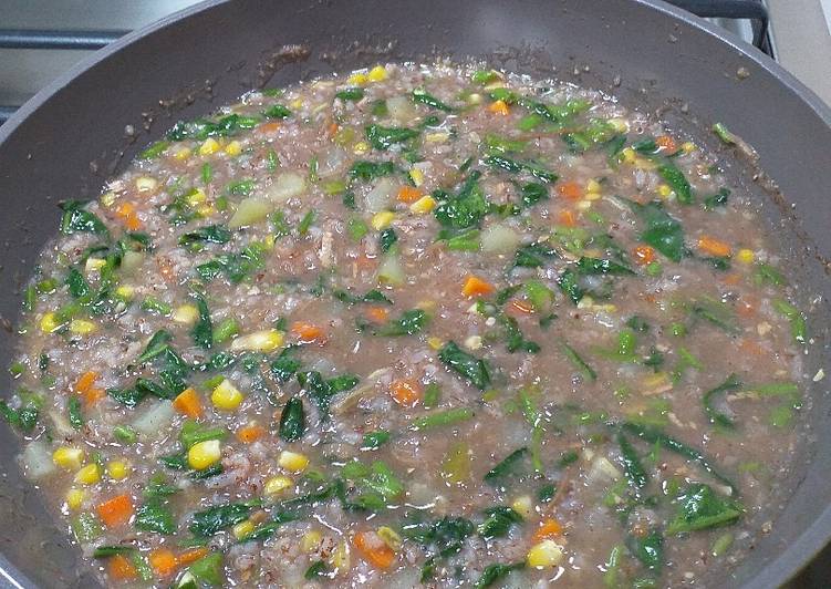 Langkah Mudah untuk Membuat Bubur sayur simpel yang Lezat