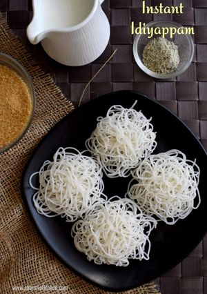 A picture of Instant Idiyappam.