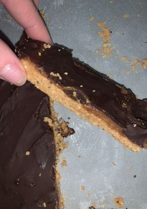 Φωτογραφία της συνταγής Μπάρες Twix με πρωτεΐνη