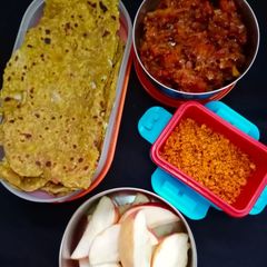 Cabbage and mix flour Paratha A picture of Cabbage and mix flour Paratha.