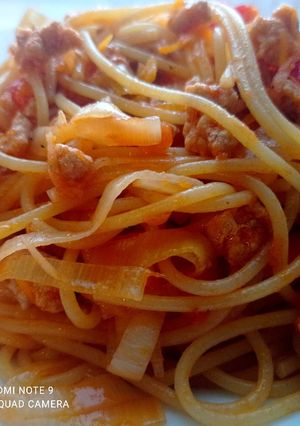 Zdjęcie przepisu Spaghetti z warzywami.