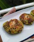 Bánh tôm quinoa khoai lang chiên
