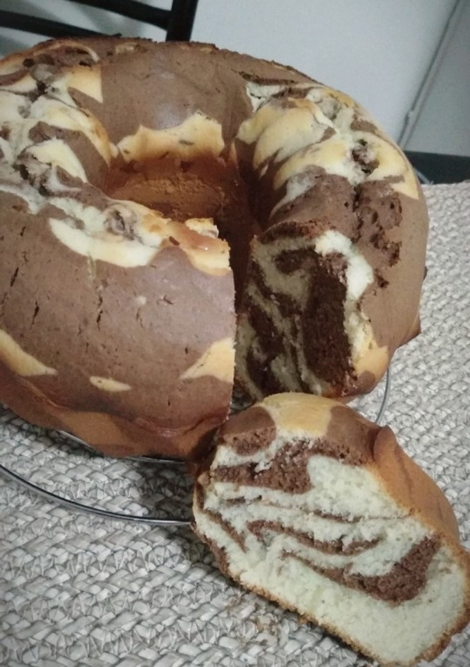 Una foto de Budín marmolado, torta marmolada
