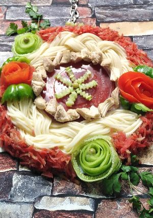 A picture of Instant Chicken Vegetables Spaghetti.