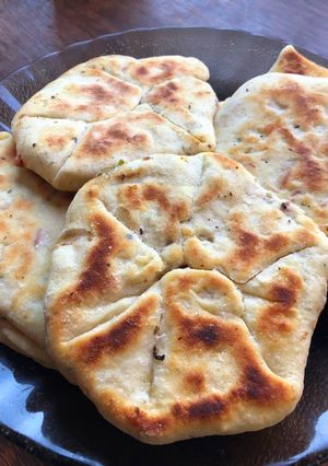 Una foto de Pancitos rellenos en el sartén