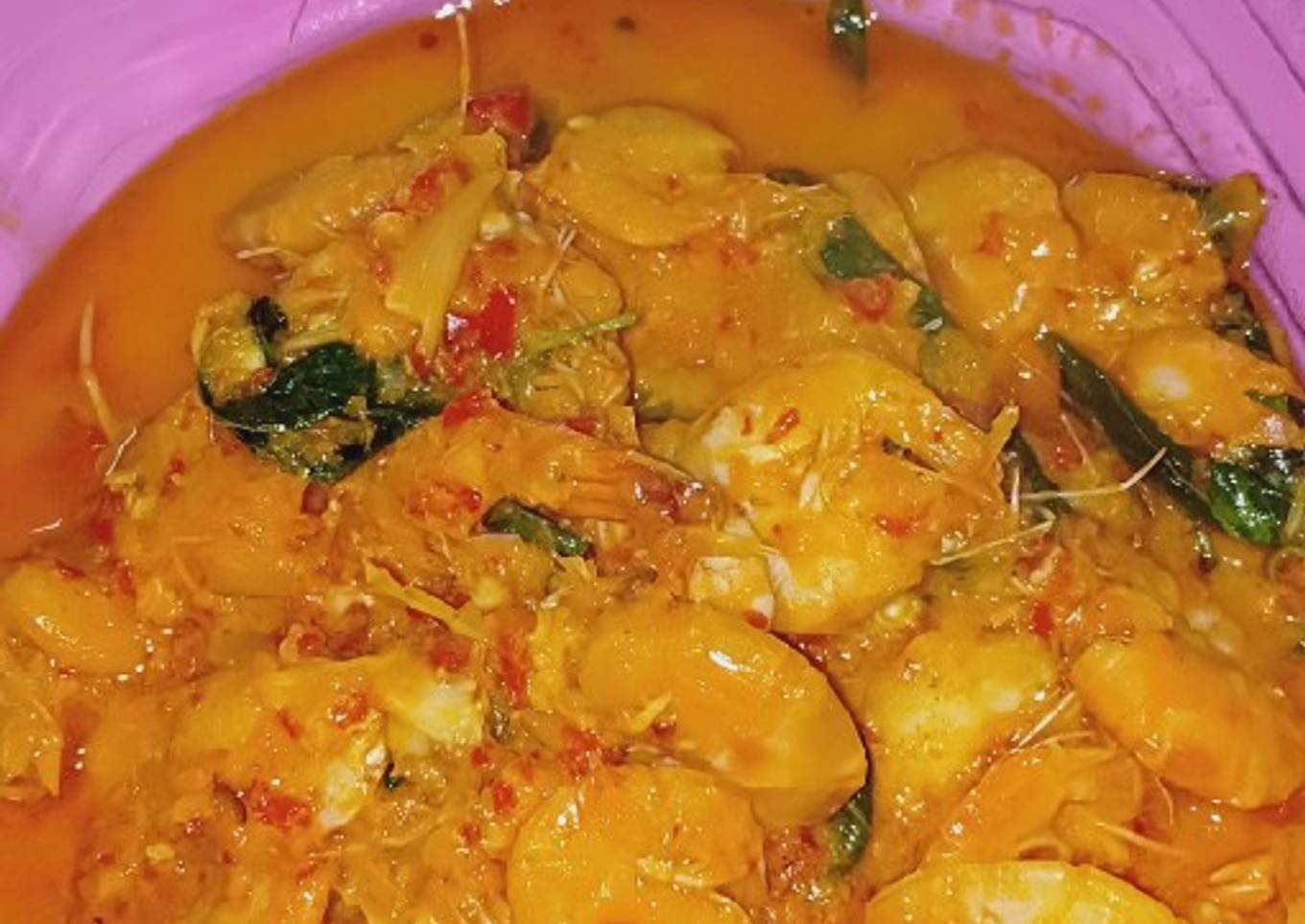 Sayur santan udang kemangi
