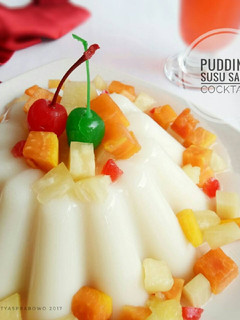 Foto resep Pudding susu cocktail