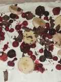 Postre saludable de yogurt griego