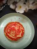রেডভেলভেট মার্বেল চিতই পিঠা (red velvet marble chitoi pitha recipe in Bengali)