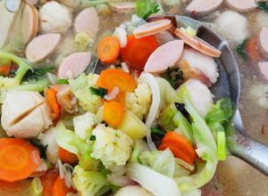 Foto resep Sayur Sop Baso Sosis