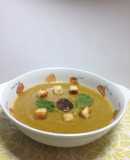 Crema de verduras con hongos (shitake)
