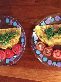 Una foto de Omelette vegetariano