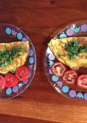 Una foto de Omelette vegetariano