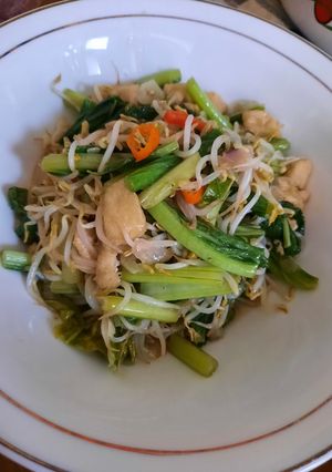 Foto resep Tumis sawi tauge simple