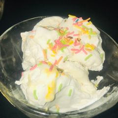 A picture of Vanilla ice cream.