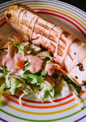 A picture of Homemade Shawarma.