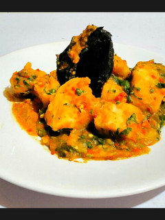 A picture of Rep My State Challenge. Porridge Yam with Flavoured Smoked Fis.
