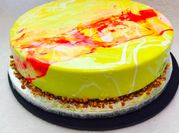 Une photo de entremet vanille chocolat