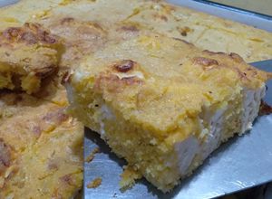 Una foto de Sopa paraguaya con polenta