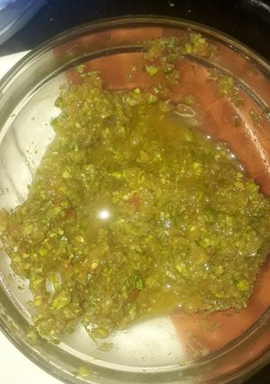 A picture of Pudina chutney.